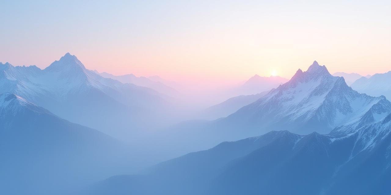 Sonnenaufgang über Alpenpanorama